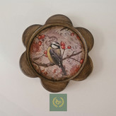 سینی دکوپاژ چوب( ام دی اف) مدل هلسا قطر سانتی متر23