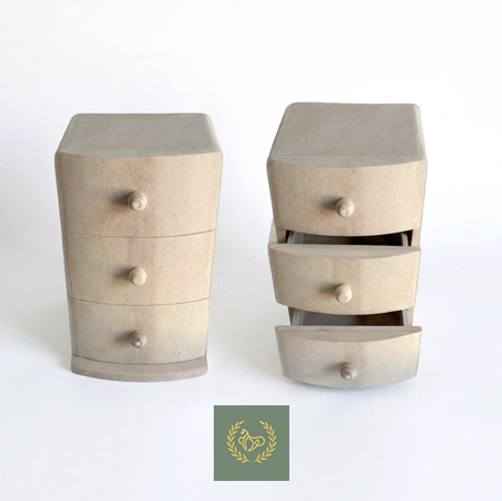 باکس 3 کشو ام دی اف مدل میترا22*15*14 سانتی متر