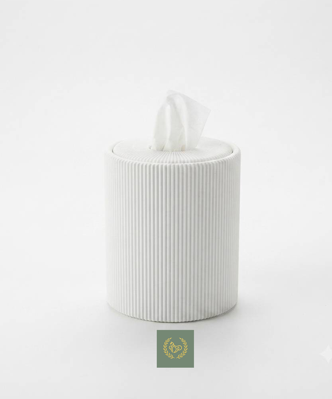 جا دستمال پلی استر استوانه30*15.5 سانتی متر